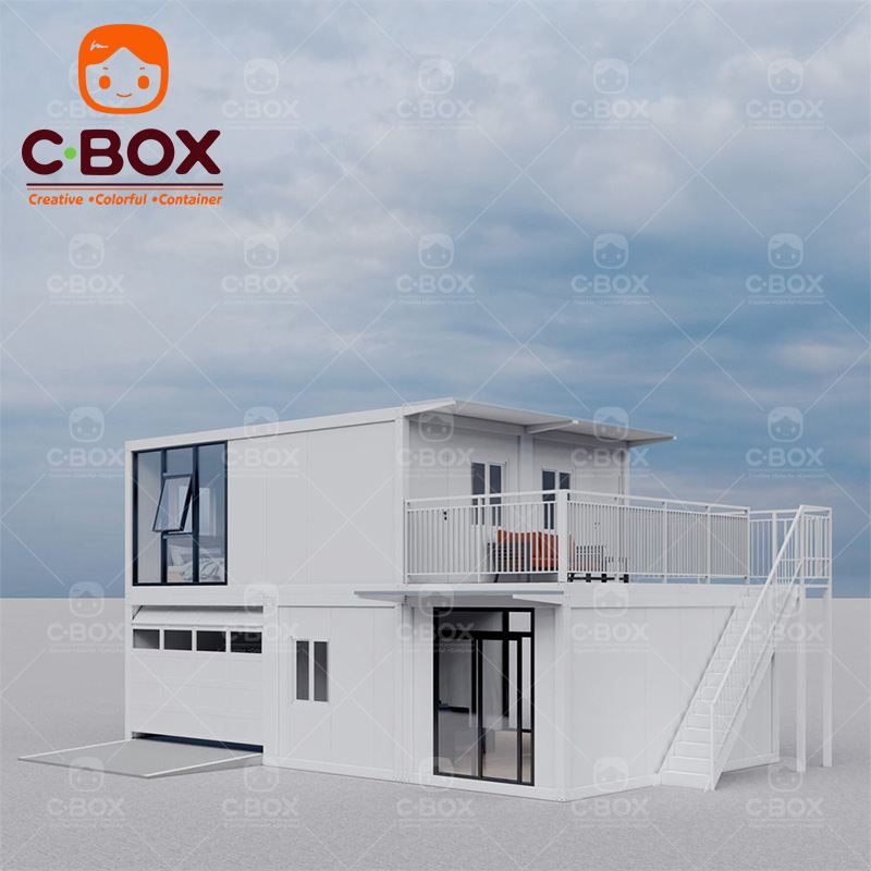 white modular tiny home