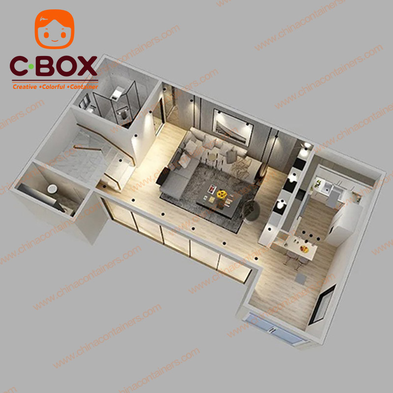 container house with garage