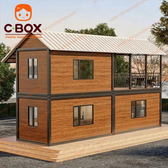 prefab two story flat pack home