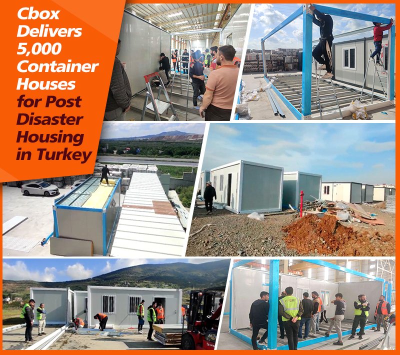 Cbox ส่งมอบบ้านคอนเทนเนอร์ 5,000 หลังสำหรับที่อยู่อาศัยหลังภัยพิบัติในตุรกี
